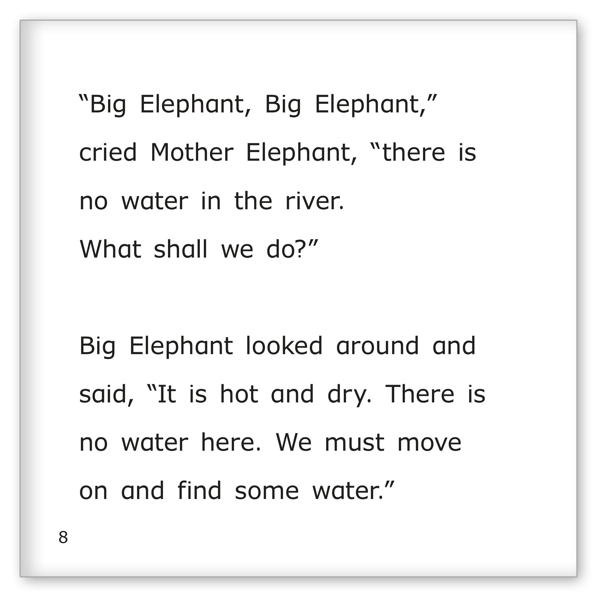 Baby Elephant is Thirsty