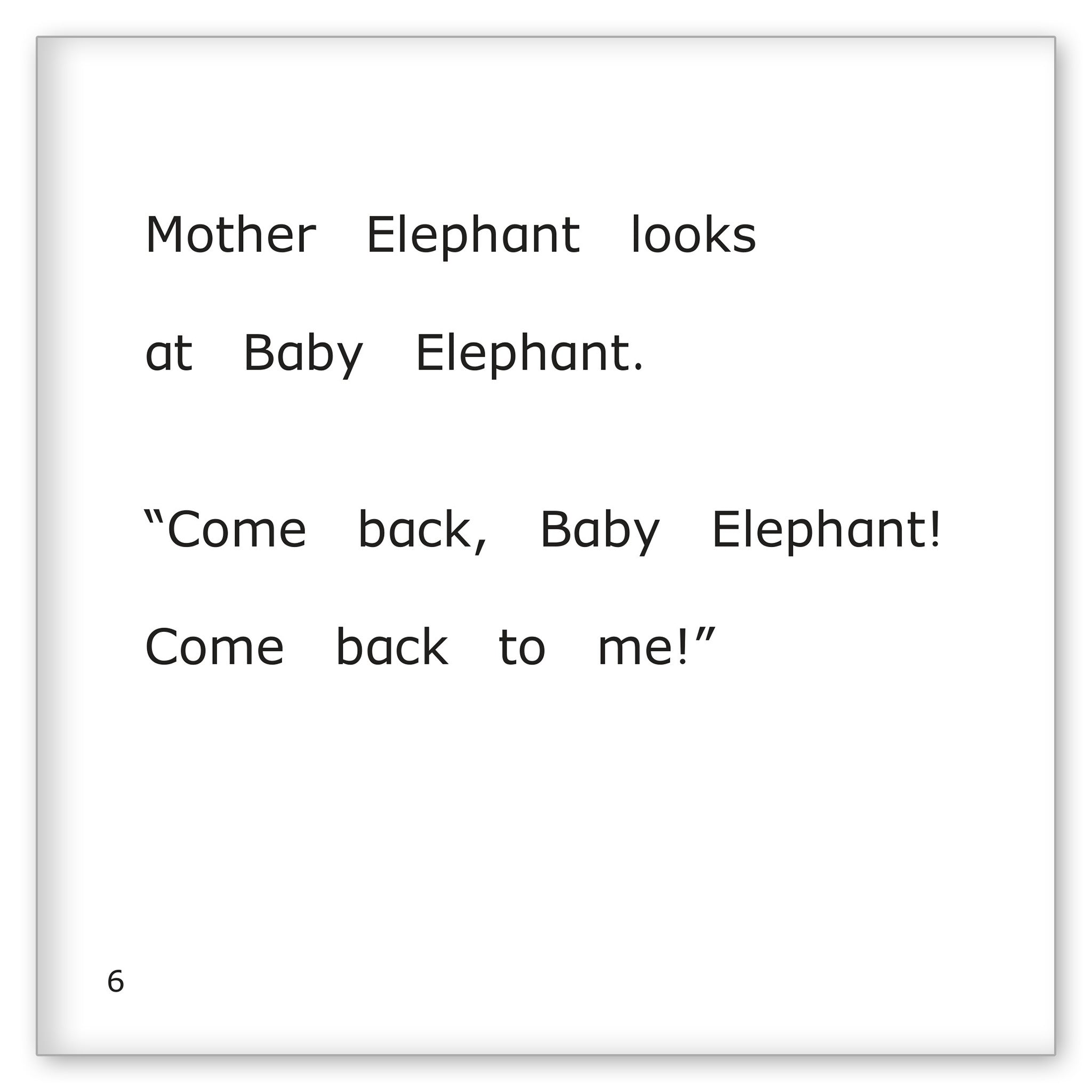 Baby Elephant Runs Away