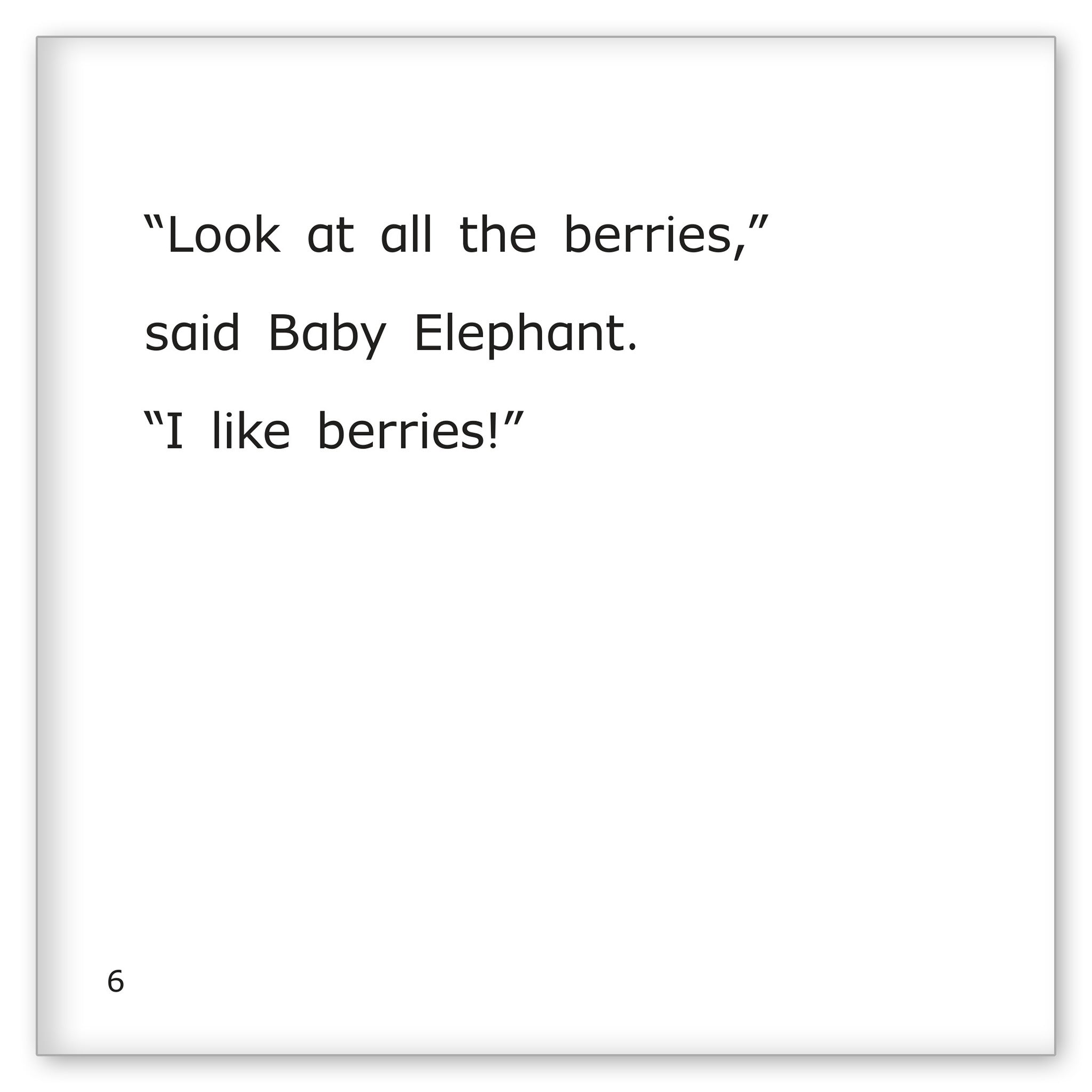 Berries for Baby Elephant