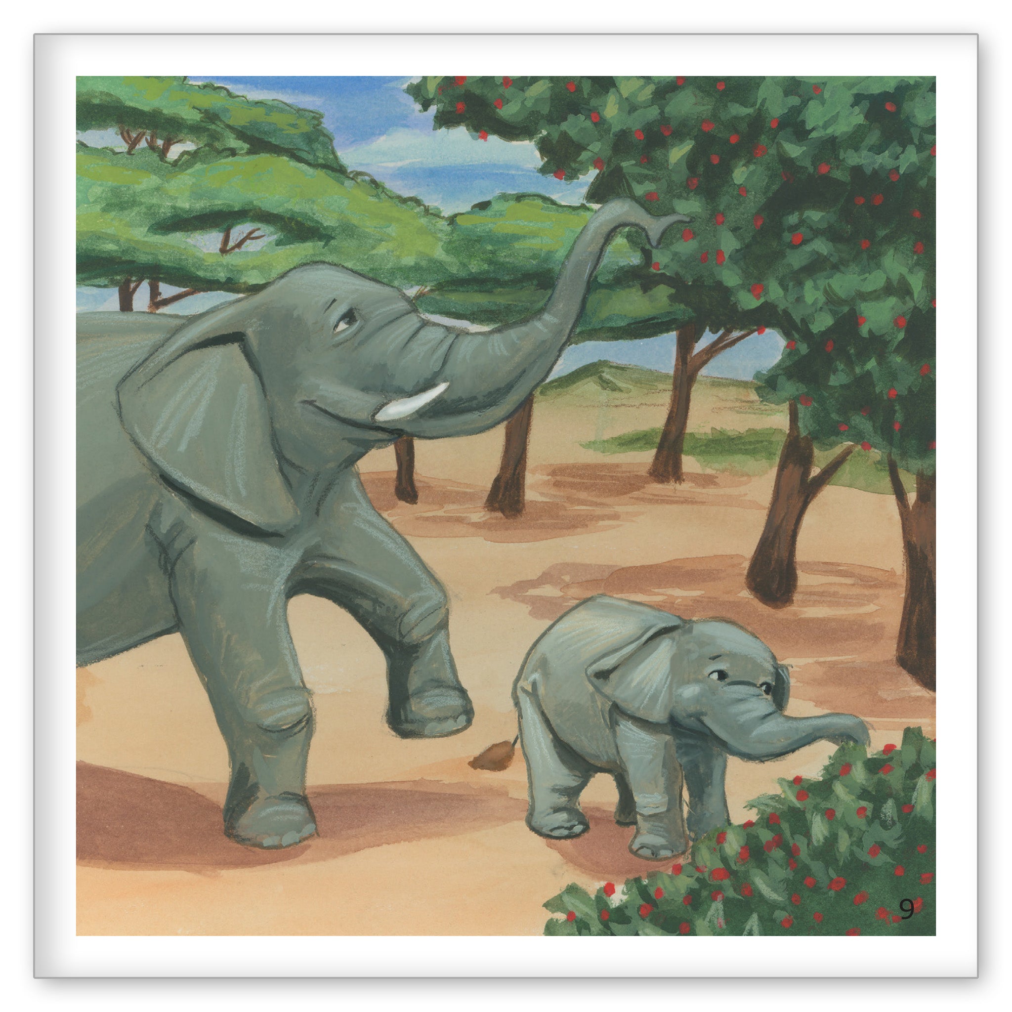 Berries for Baby Elephant