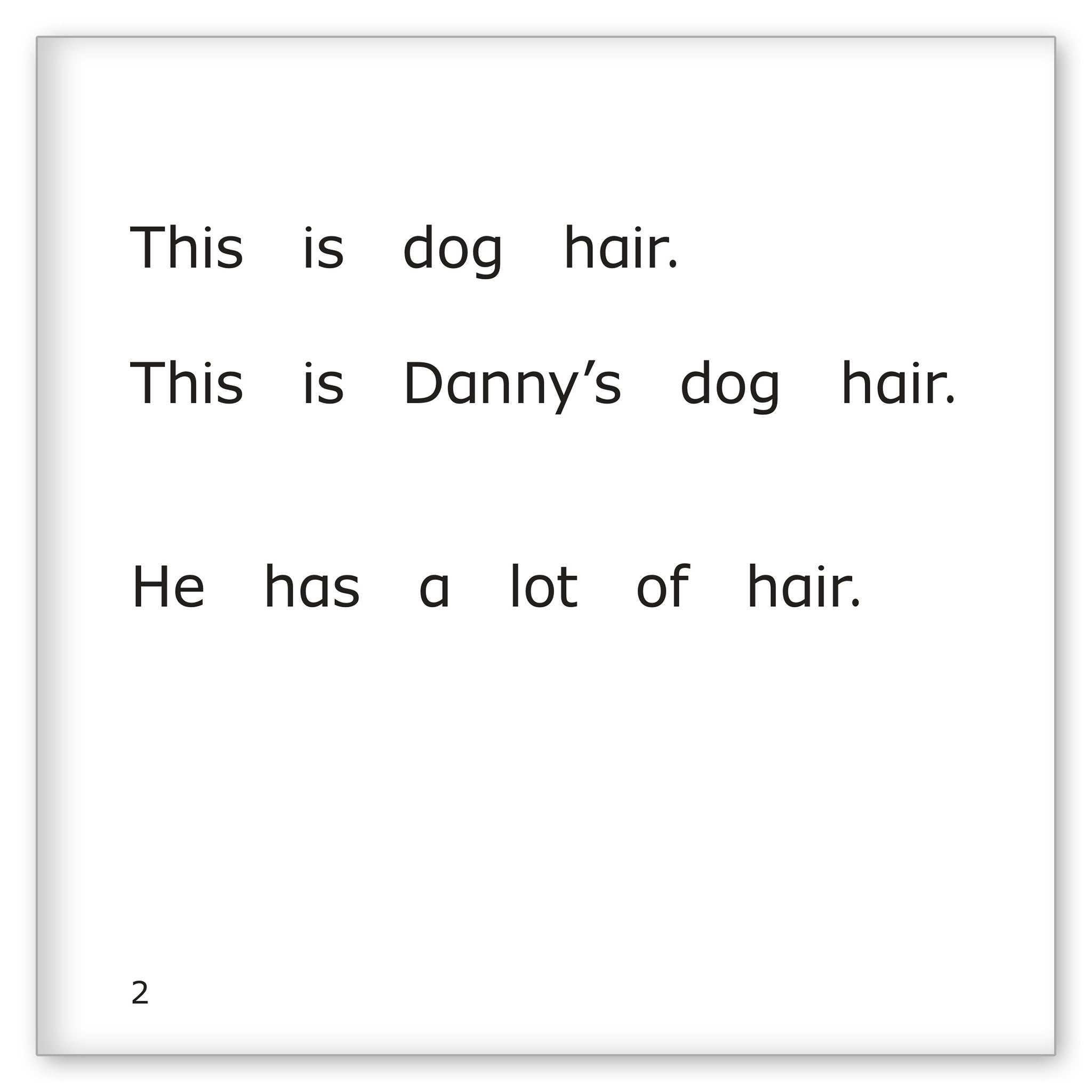 Danny's Hair is Everywhere