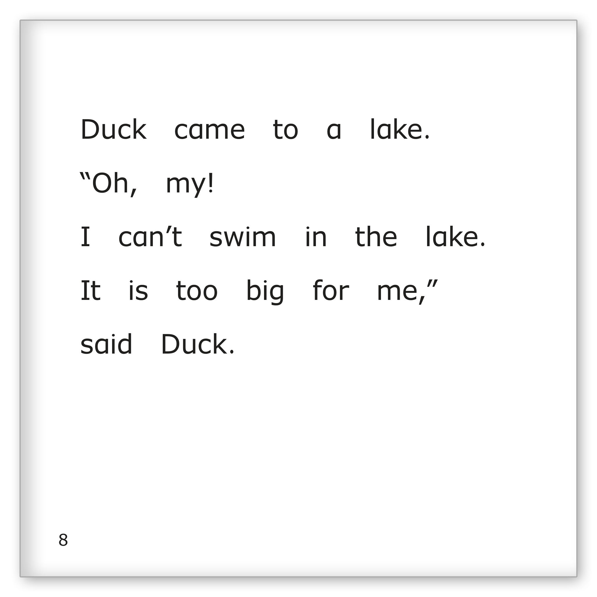 Duck Wants to Swim