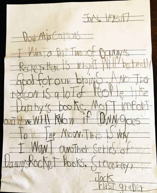 Handwritten note from Jack