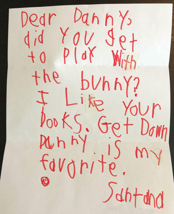 Handwritten note from Santana